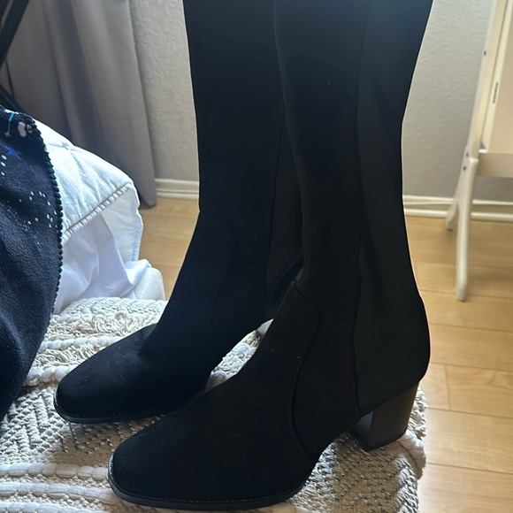 Zara thigh high suede boots - Picture 2 of 8